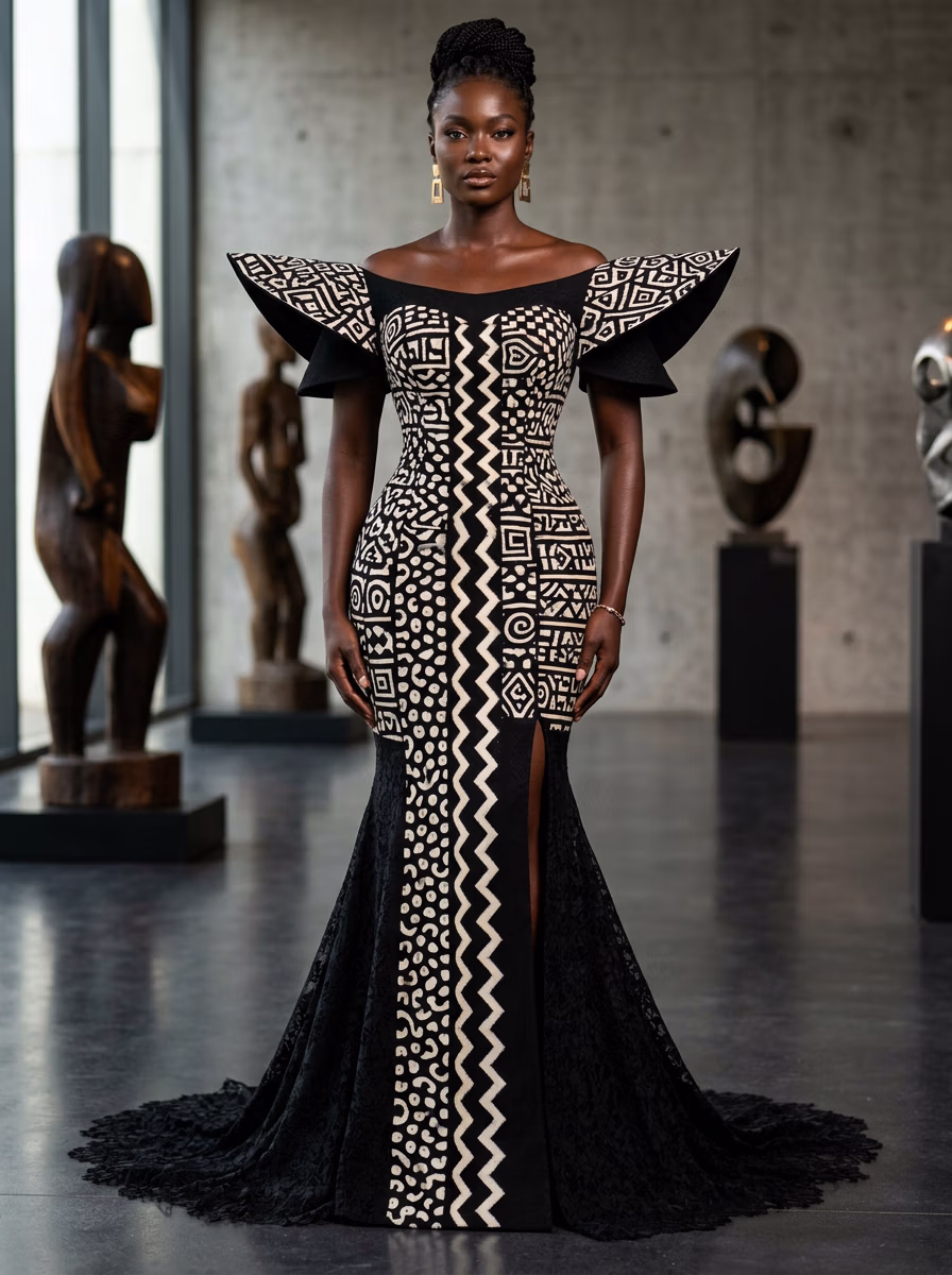 African Ethnic and Traditional Wear AI virtual try-on — African Womens Ankara Outfits fashion model photoshoot by VERA Fashion AI