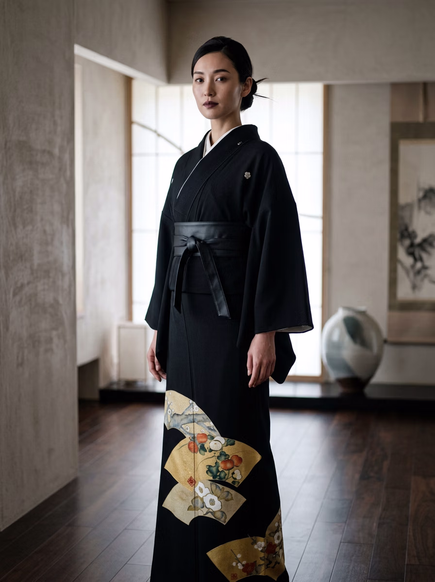East Asian Yukata 浴衣 AI fashion photoshoot and virtual try-on gallery