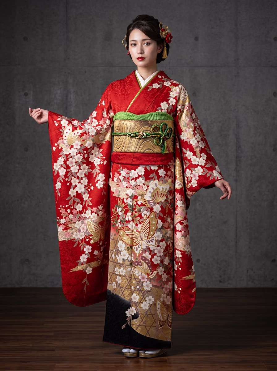 East Asian Yukata 浴衣 AI virtual try-on — Yukata 浴衣 fashion model photoshoot by VERA Fashion AI