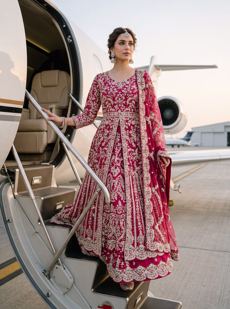 Indian Women's Lehenga Choli AI virtual try-on — Chaniya Choli Wedding Lehenga Choli fashion model photoshoot by VERA Fashion AI