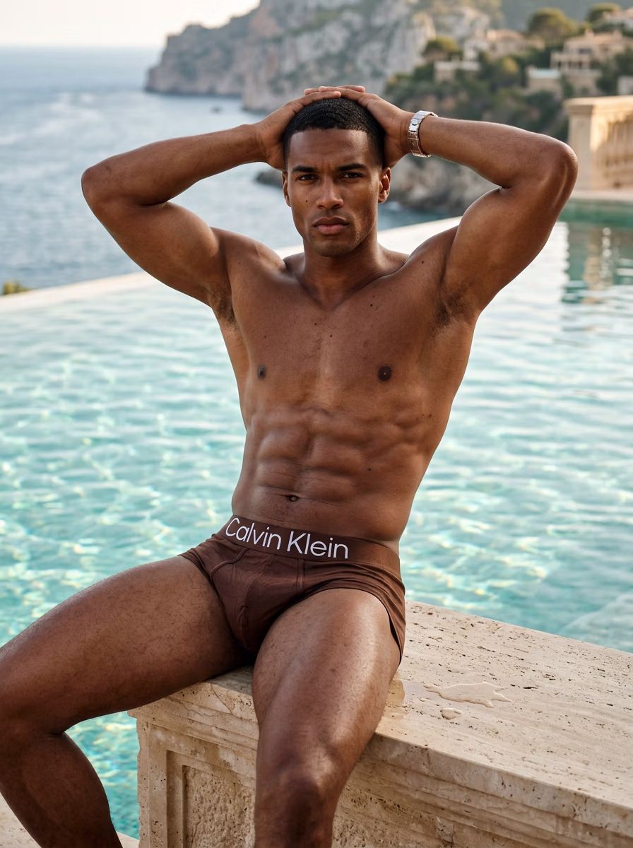 Men's Innerwear AI fashion photoshoot and virtual try-on gallery