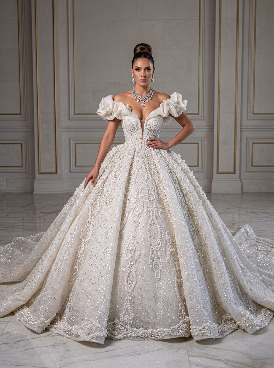 Weddings Wear AI virtual try-on — Wedding Bridal fashion model photoshoot by VERA Fashion AI