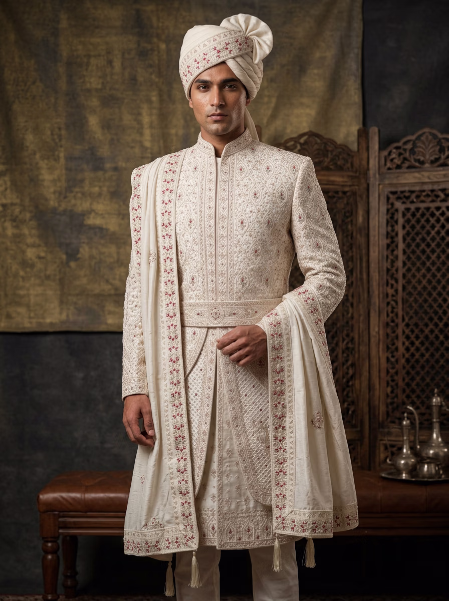 Weddings Wear AI virtual try-on — Wedding Groom India Groom fashion model photoshoot by VERA Fashion AI