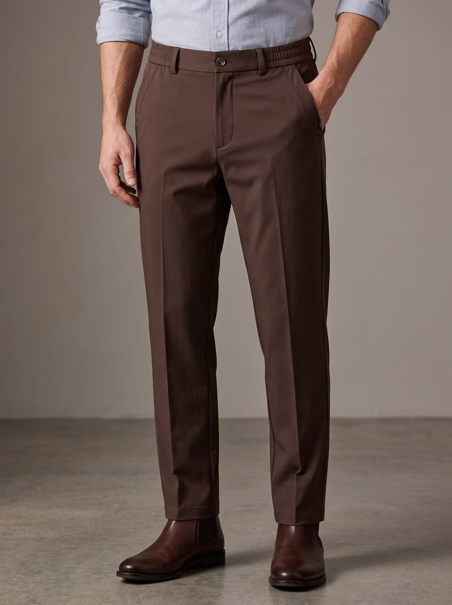 Men's Pants for Men AI virtual try-on — Cotton Pant Man fashion model photoshoot by VERA Fashion AI
