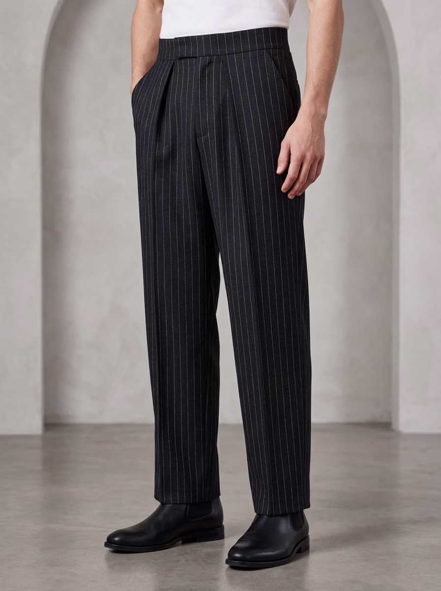 Men's Pants for Men AI virtual try-on — Trauser Cotton Office Pant Man fashion model photoshoot by VERA Fashion AI
