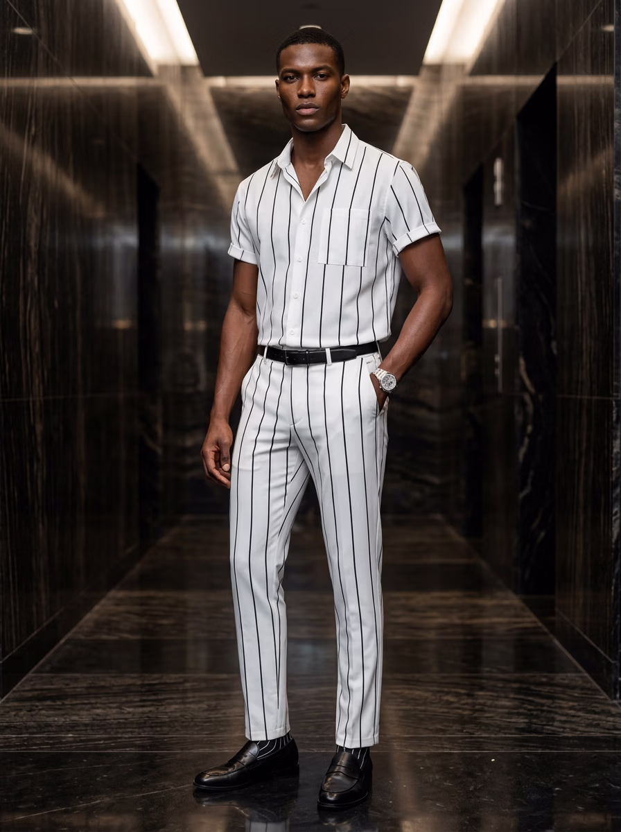 Men's Shirts for Men AI virtual try-on — Professional Casual Western Casual Shits Man fashion model photoshoot by VERA Fashion AI