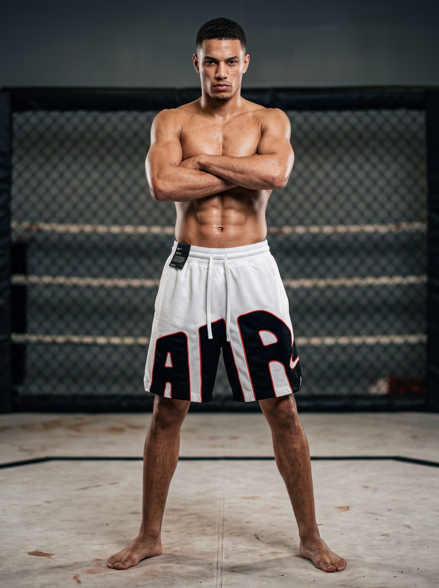 Men's Shorts for Men AI fashion photoshoot and virtual try-on gallery