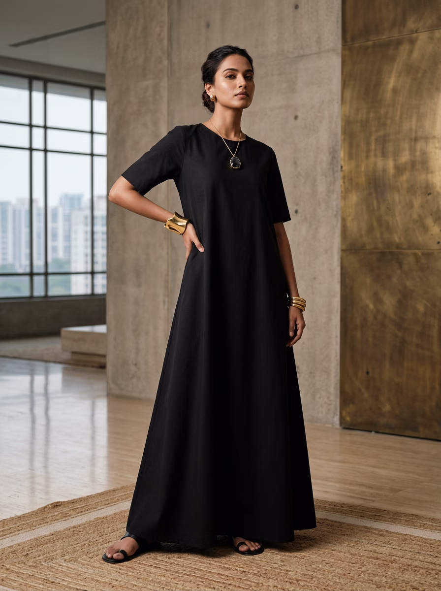 Women's Gown AI virtual try-on — Premium Gown Women fashion model photoshoot by VERA Fashion AI