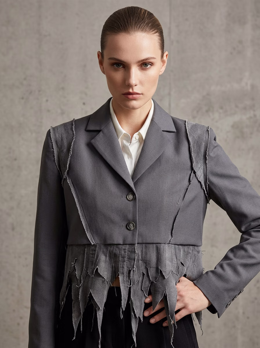 Women's Jackets AI virtual try-on — Women's Designe Casual Jacket fashion model photoshoot by VERA Fashion AI
