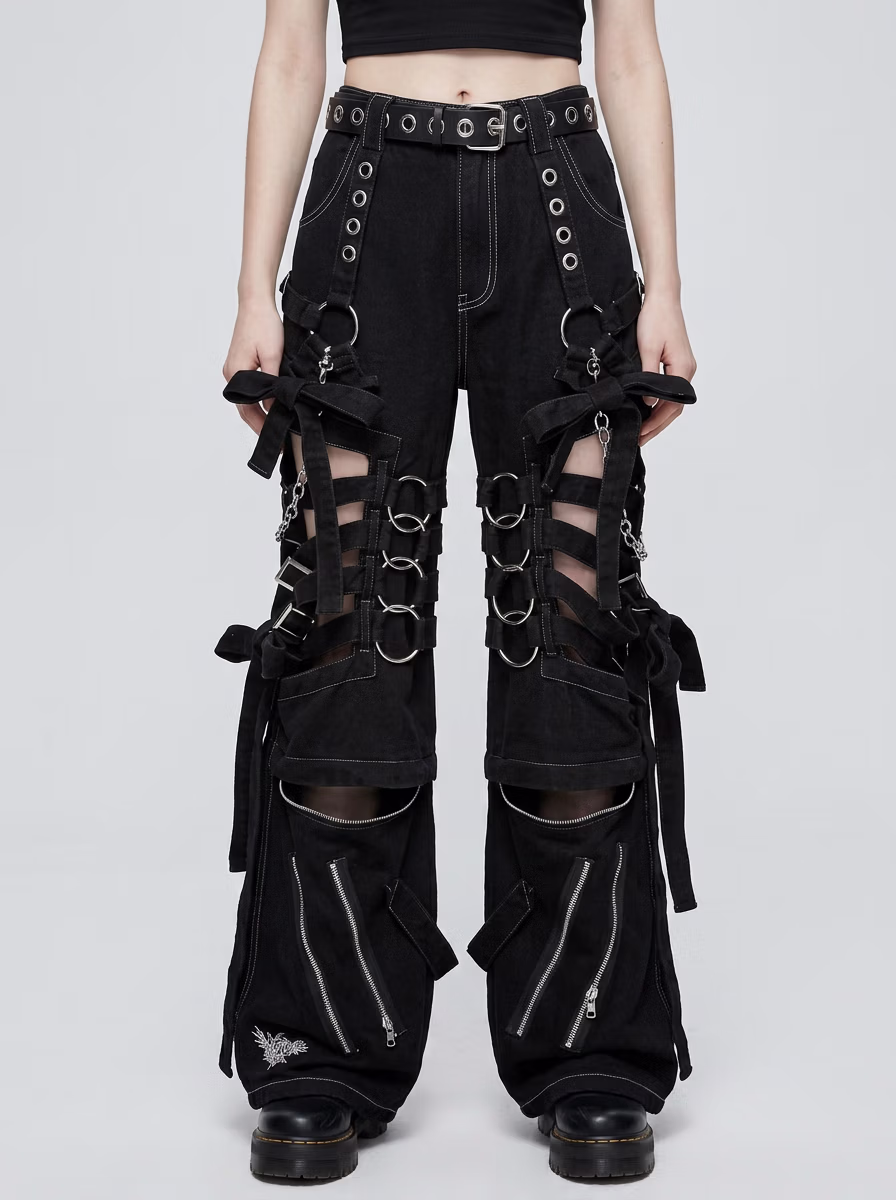 Women's Pants AI virtual try-on — Women's Custom Denim Jeans Pants fashion model photoshoot by VERA Fashion AI