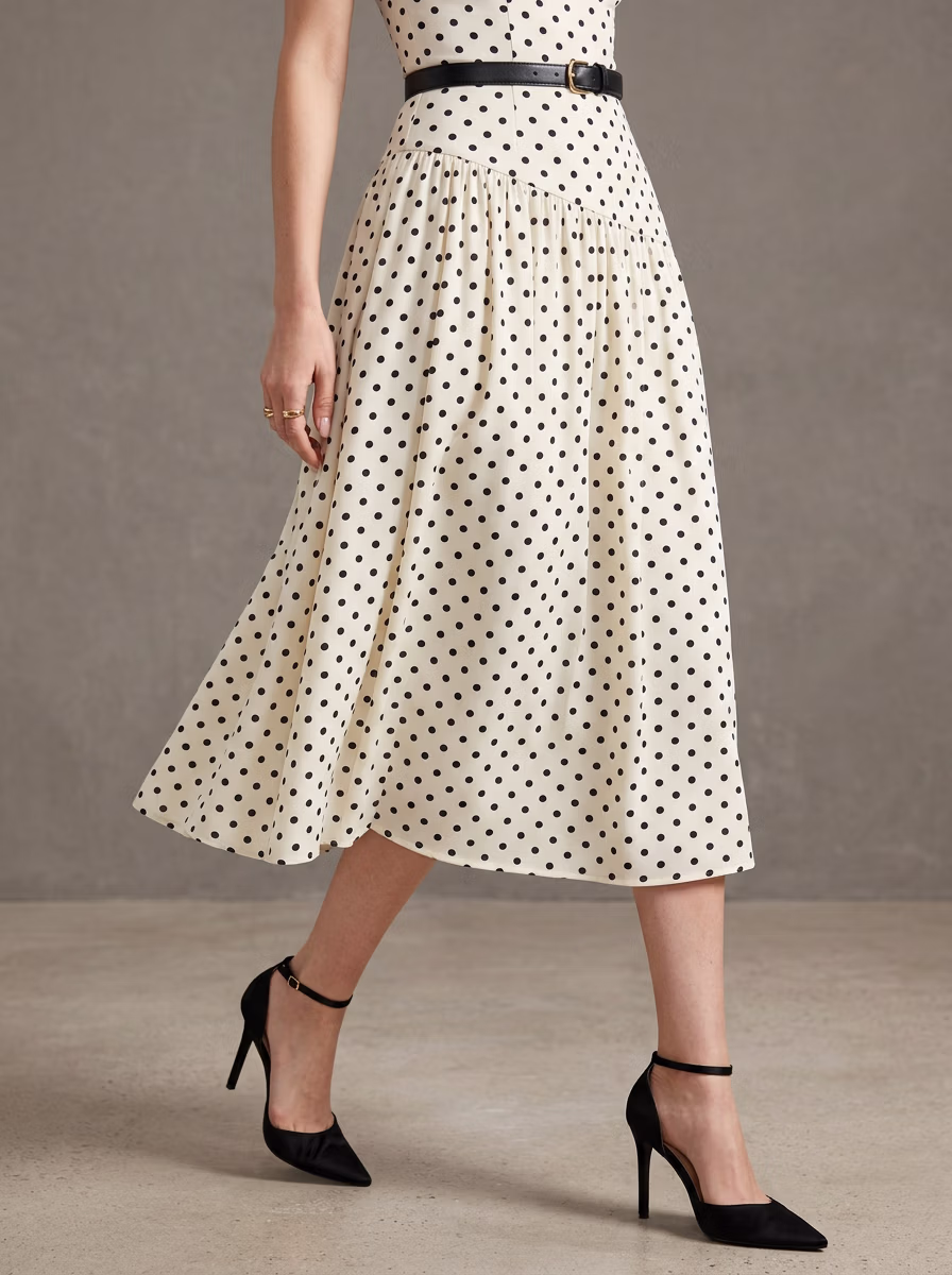 Women's Skirts AI virtual try-on — Women's Cotton Long Skirt fashion model photoshoot by VERA Fashion AI